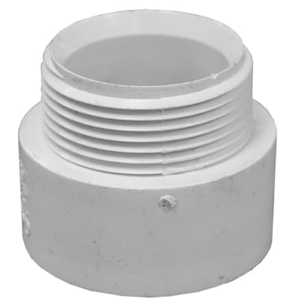 Charlotte Pipe And Foundry 1-1/4in. PVC Male Adapter, MPT x Hub PMA414